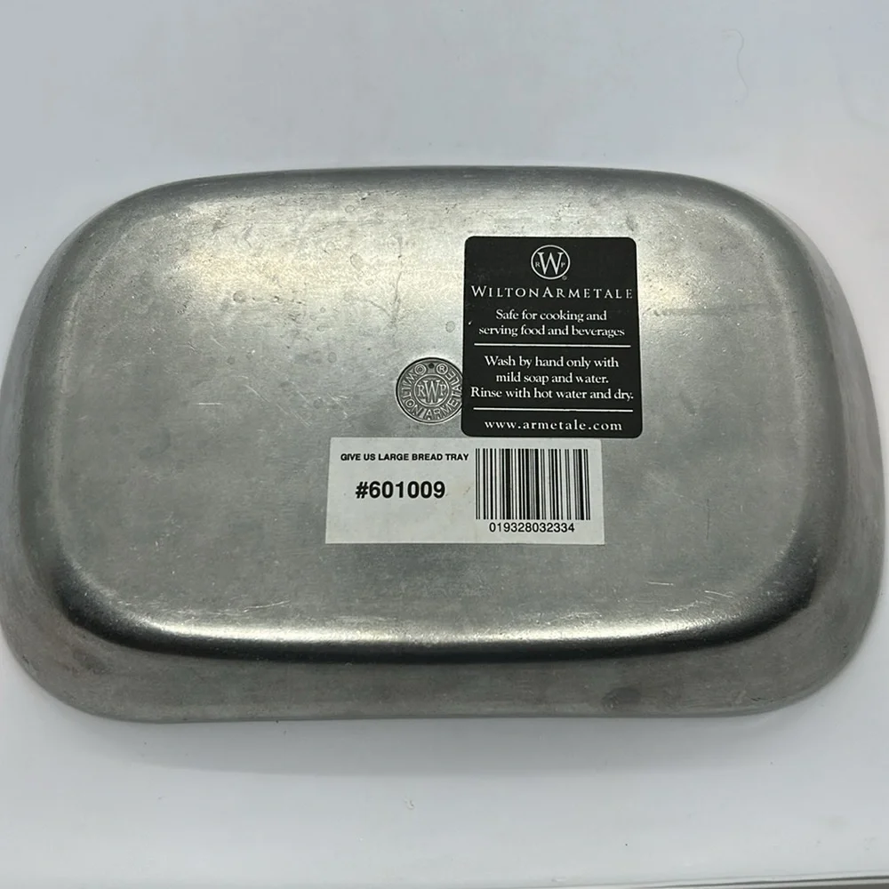 Wilton Armetale Pewter Give Us This Day Our Daily Bread Tray USA 10.75” NWT - Picture 5 of 9